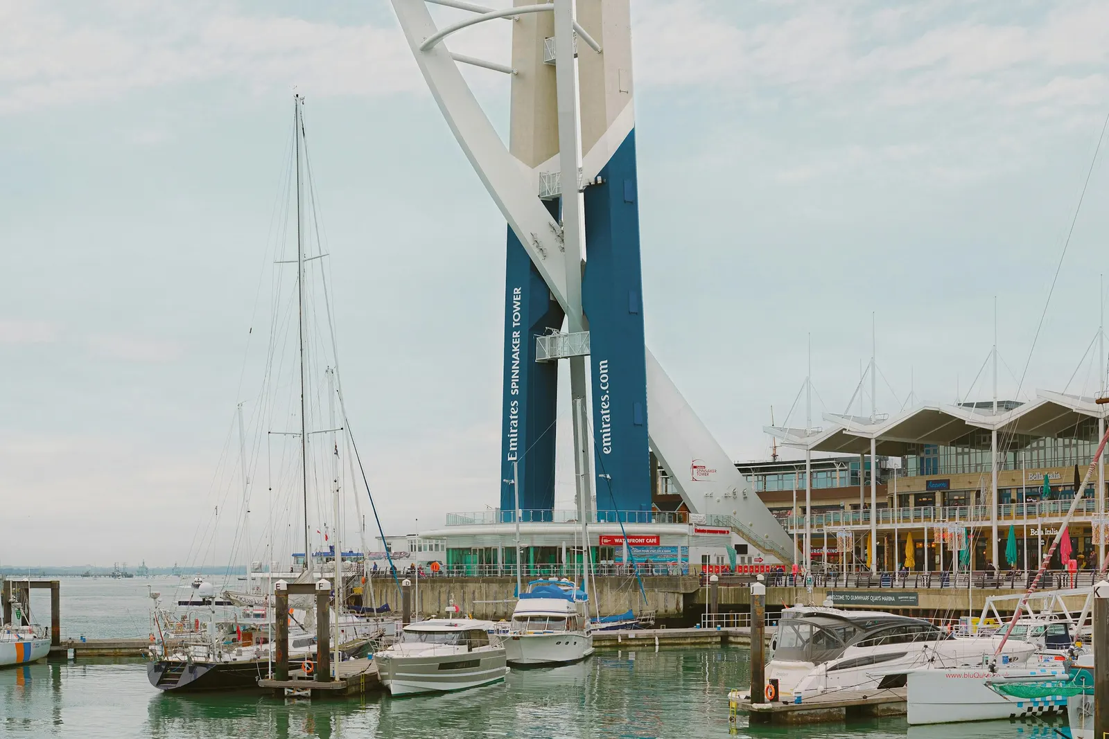 The Spinnaker Tower above Portsmouth Harbour